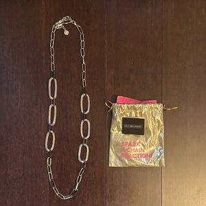 R.J. Graziano Mixed Metal Mesh / Chain Link Necklace